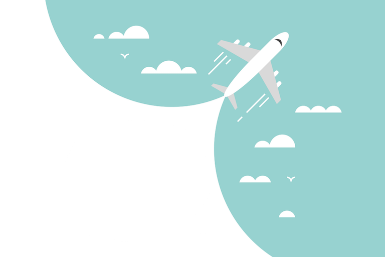 Comparativo viagem de avião RJ até SP.