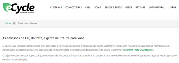 ECycle: As emissões de CO2 do frete.